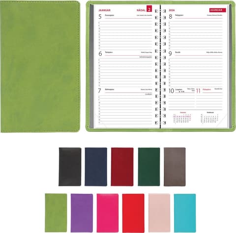 2026 Kalendermärkmik Taskumärkmik M1, spiraalköide, LUX kaaned