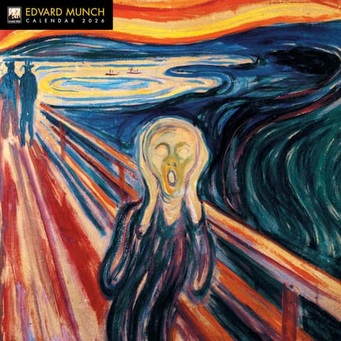 Flametree Edvard Munch Wall Calendar 2026