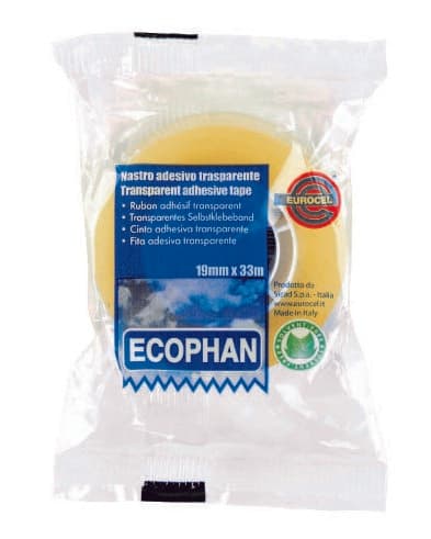 Läbipaistev teip EURO ECOPHAN19mm*33m, 8tk karbis