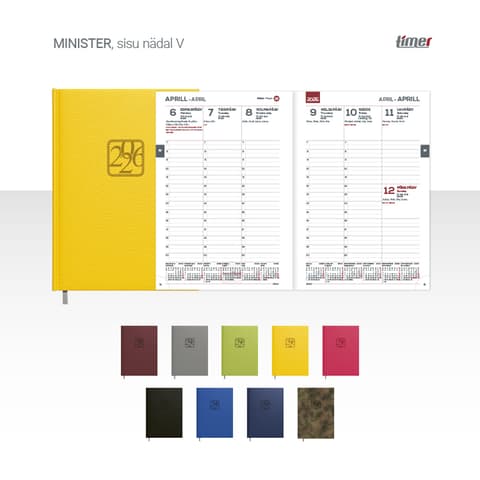 2026 Kalendermärkmik Timer MINISTER Nädal V