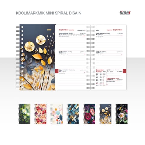 2025/2026 Timer Koolimärkmik MINI Spiral Disain