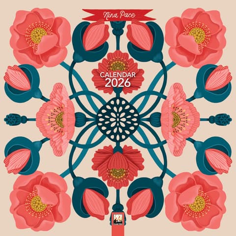 Flametree Nina Pace Wall Calendar 2026