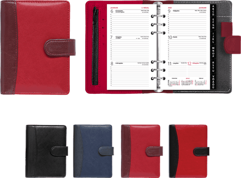 2026 Kalendermärkmik Time-master A6, kunstnahk, nädalasisuga