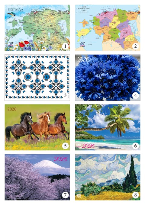 Seinakalender 2026 Trio kalender