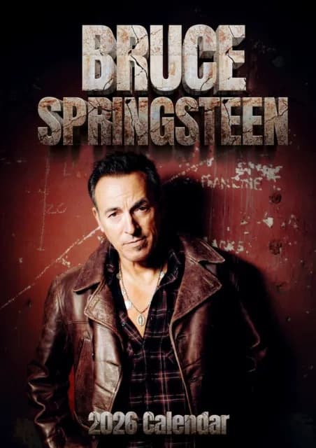 Seinakalender Bruce Springsteen 2026 Calendar
