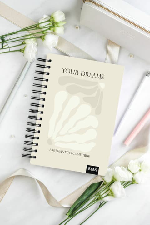 SEIK Tegude Kalender märkmik - spiraalköites your dreams 2026